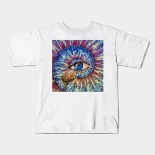 Sea turtle blue eye Kids T-Shirt